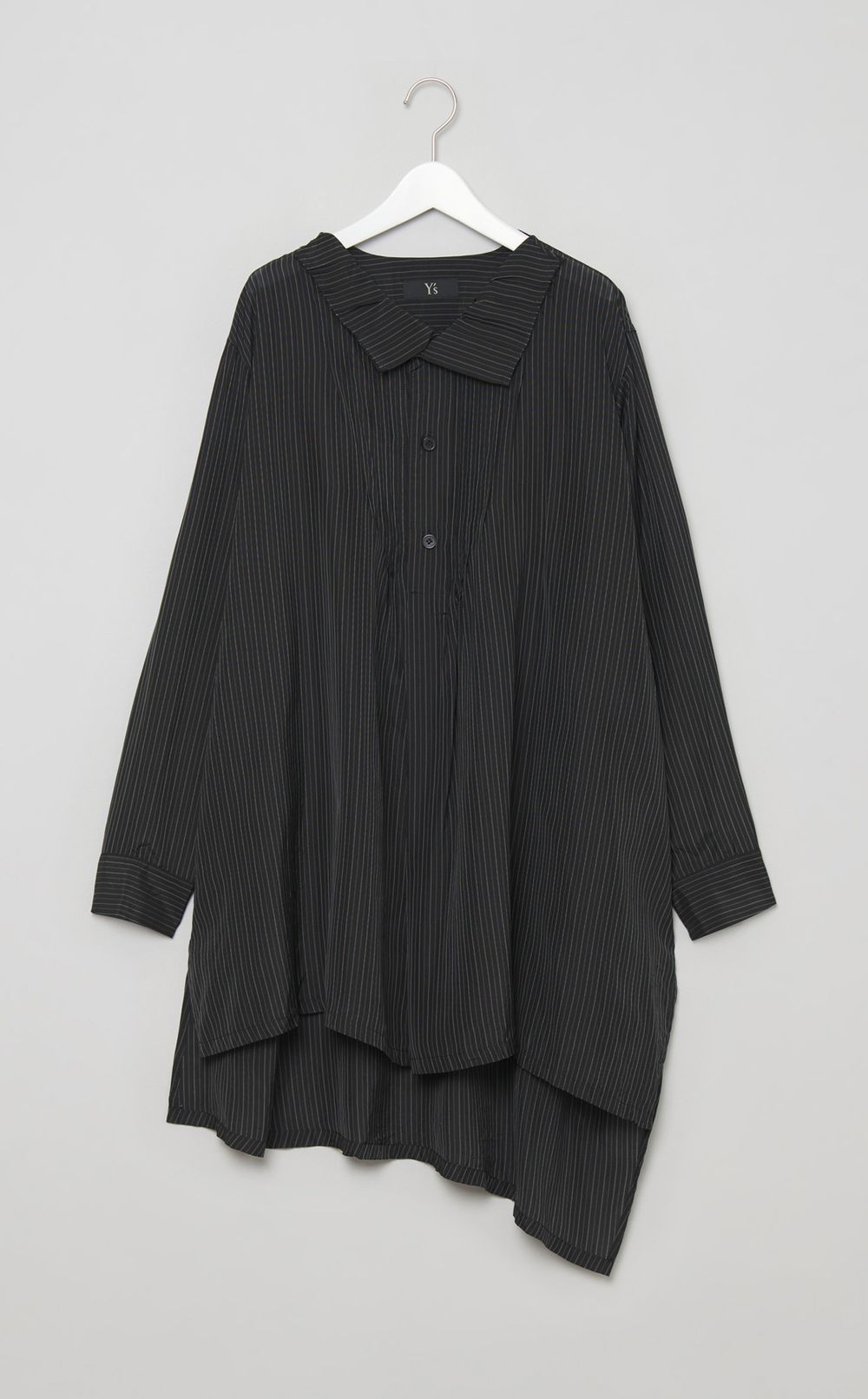 ピンタックストライプギャザーブラウス