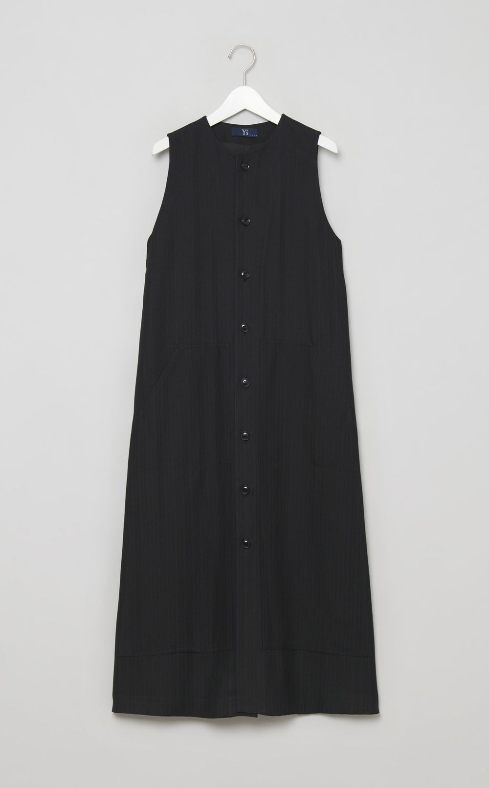 ツイードストライプ前開きワンピース