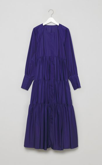 ギャザーティアードロングワンピース