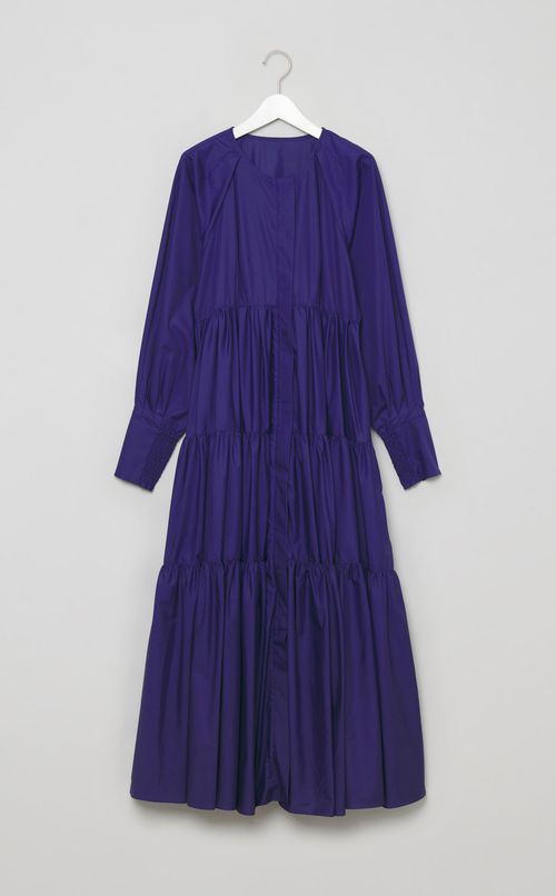 ギャザーティアードロングワンピース