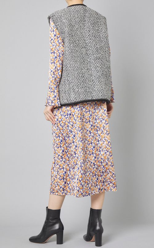 ツイードフレンチスリーブジレ