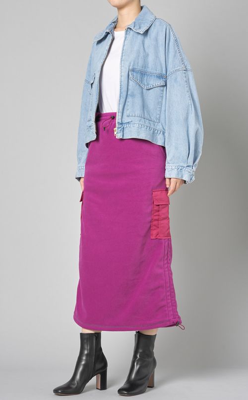 フロントジップデニムジャケット