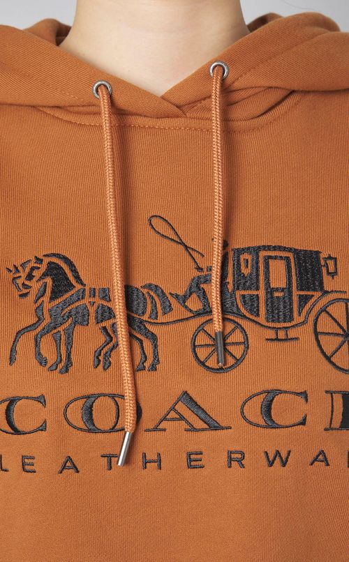 ロゴプリントクロップドフーディー