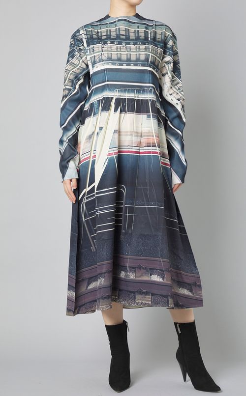 ダイレクトプリントリブワンピース