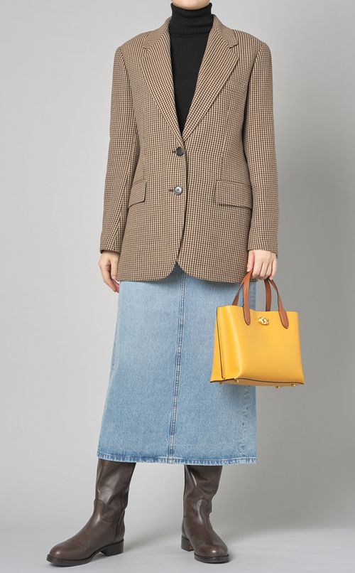 ハンドトゥースウールジャケット