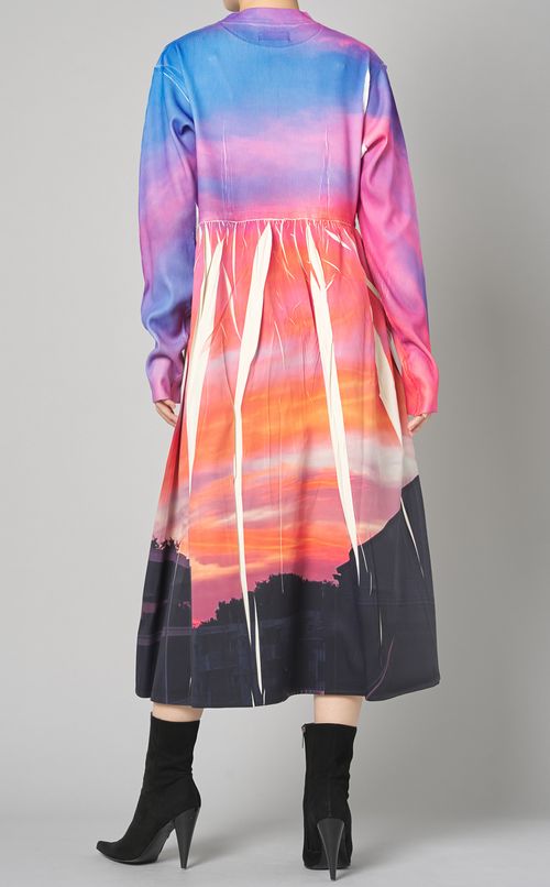 ダイレクトプリントリブワンピース