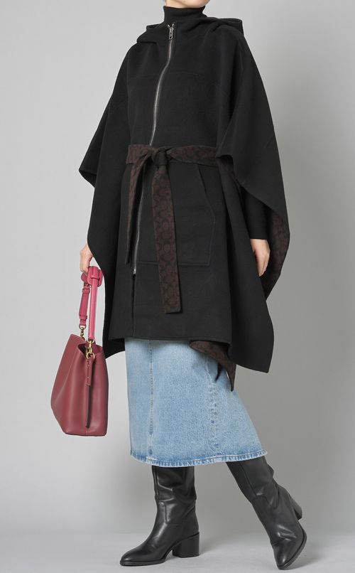 ダブルフェイスケープコート