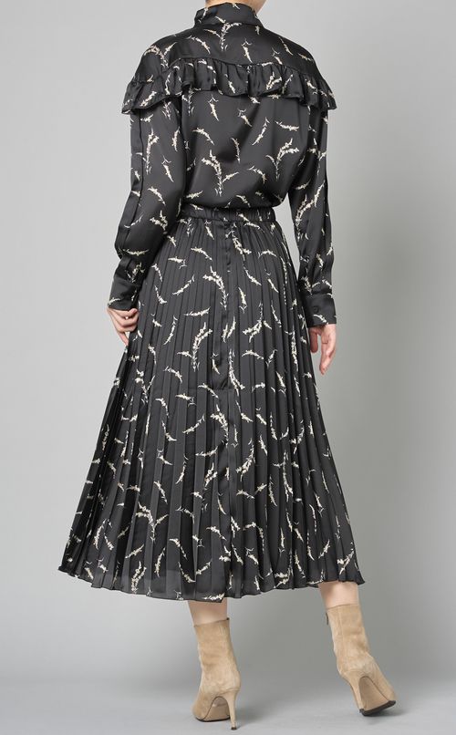 ミニフラワープリントプリーツスカート