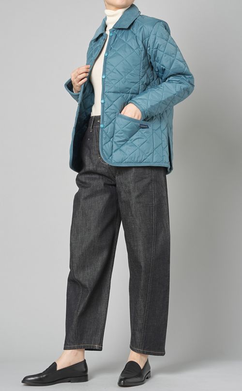 襟付きキルティングジャケット