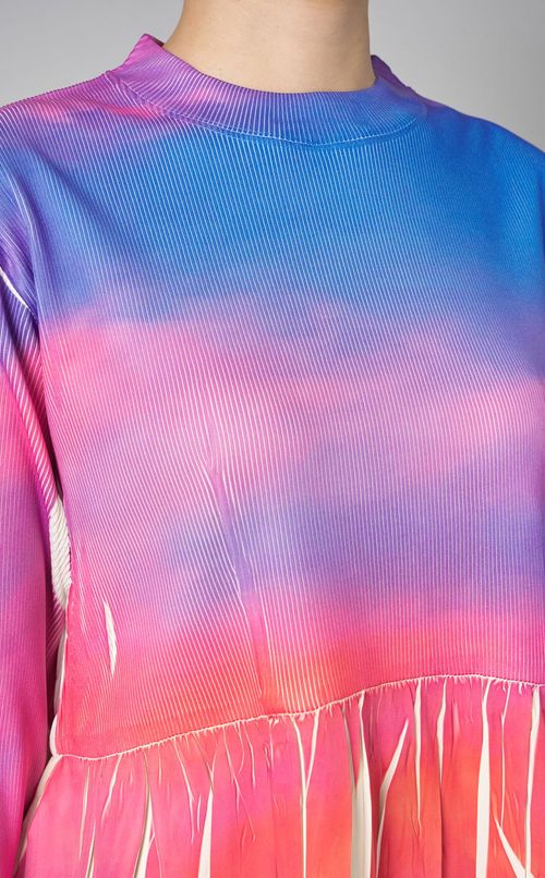 ダイレクトプリントリブワンピース