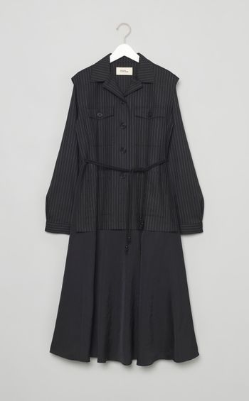 ストライプサファリワンピース