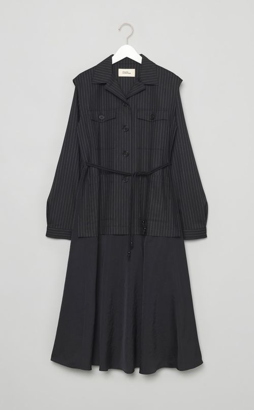 ストライプサファリワンピース