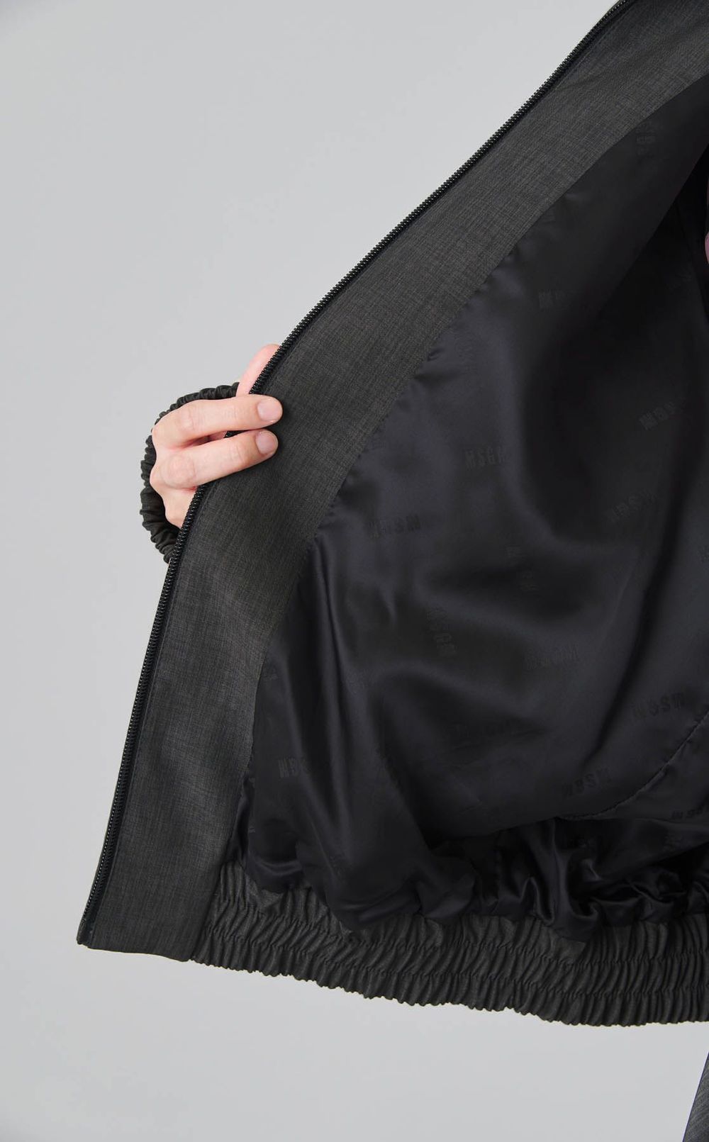 オーバーサイズ配色ダブルジップブルゾン