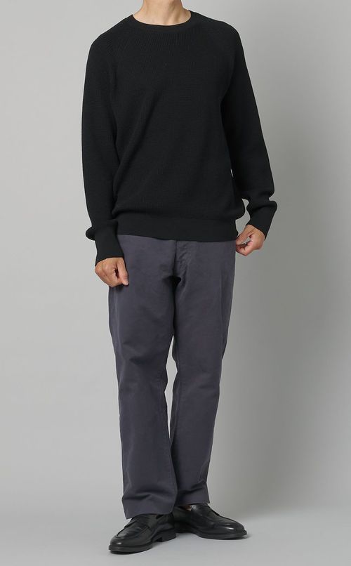 ワッフルニットプルオーバー