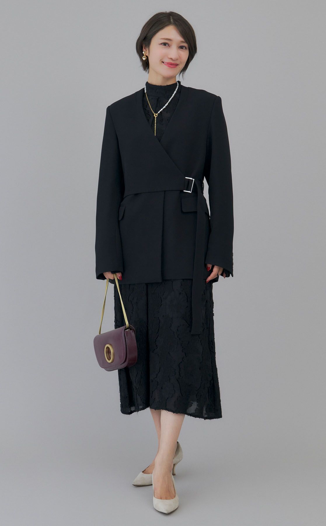 3.1 Phillip Lim｜ノーカラーベルデッドラップジャケット