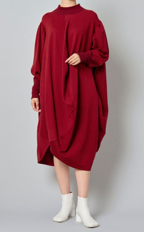 ボールギャザースリーブワンピース