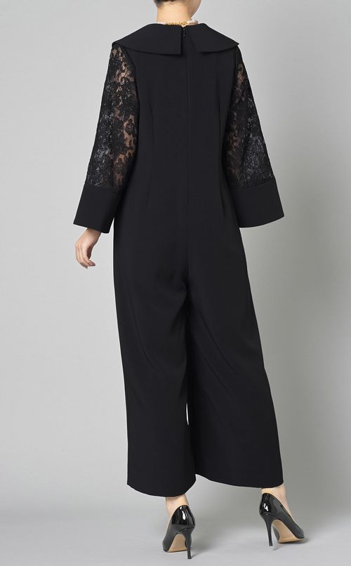 2wayレーススリーブオールインワン