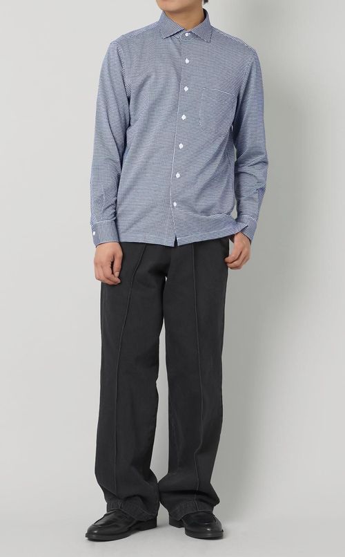 ホリゾンタルカラーチェックシャツ