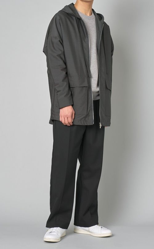 ボイルジップアップフーデッドジャケット