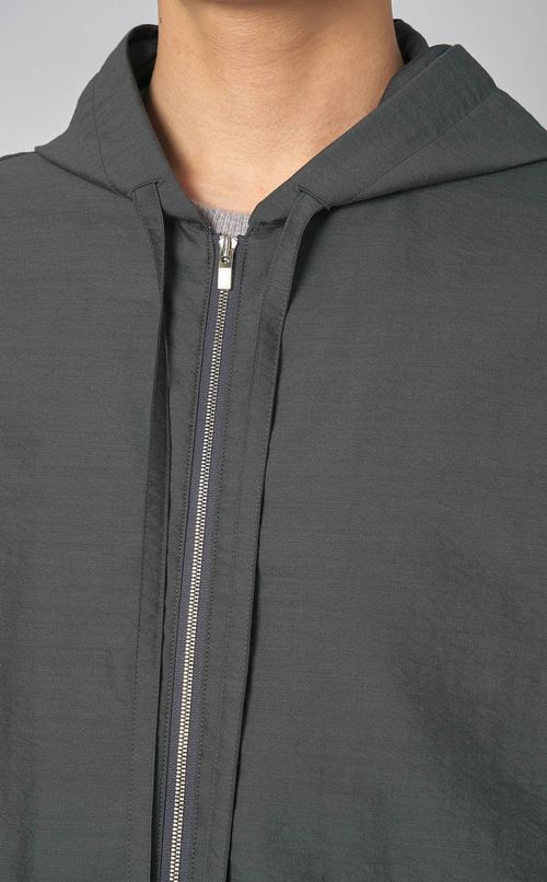 ボイルジップアップフーデッドジャケット