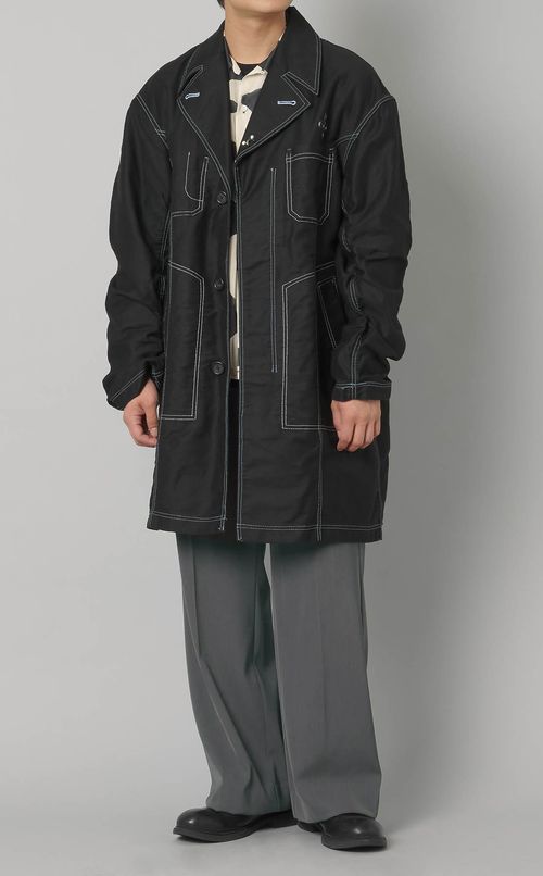 ツイルベルテッドワイドトラウザー