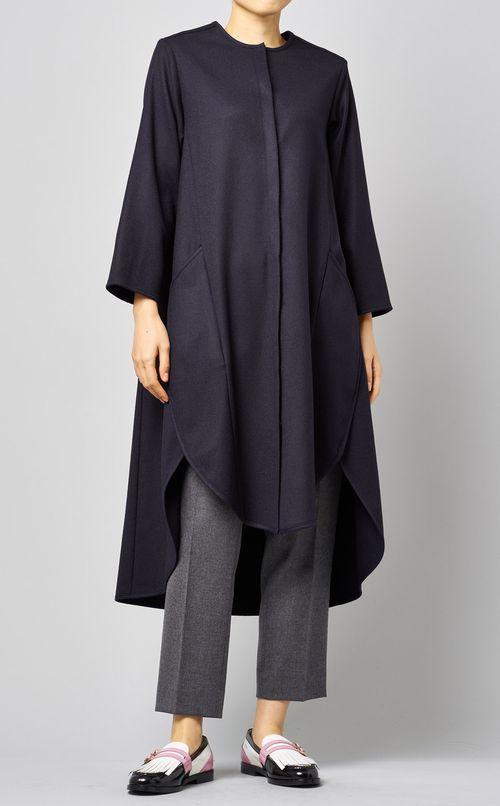 フラノストレッチロングシャツ