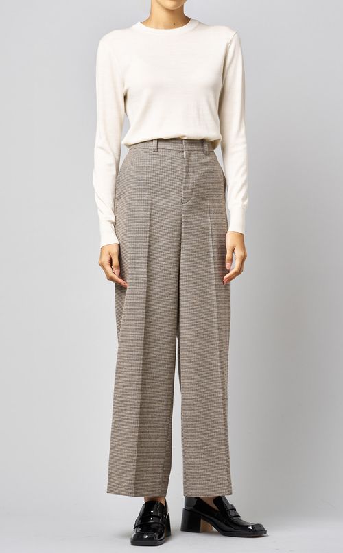 ウール混ツイードパンツ