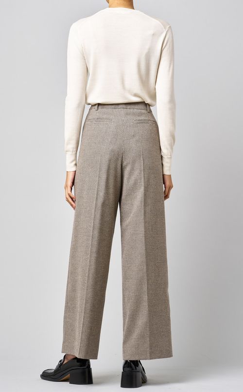 ウール混ツイードパンツ