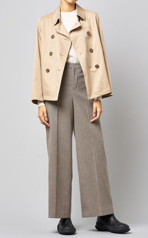 ウール混ツイードパンツ