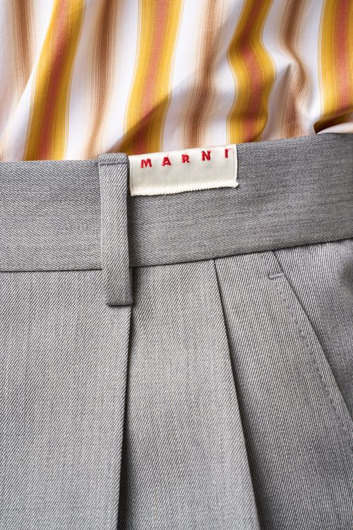 ワイドタッククロップドパンツ