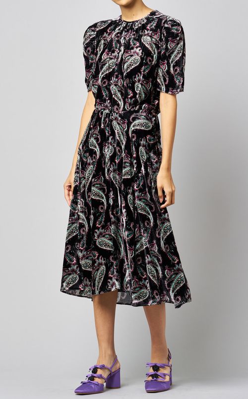 ペイズリープリントワンピース
