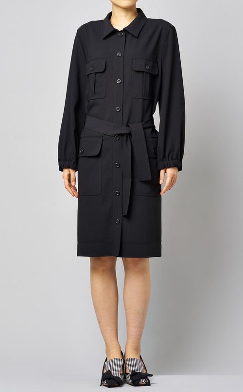 ベルト付4ポケットミニワンピース