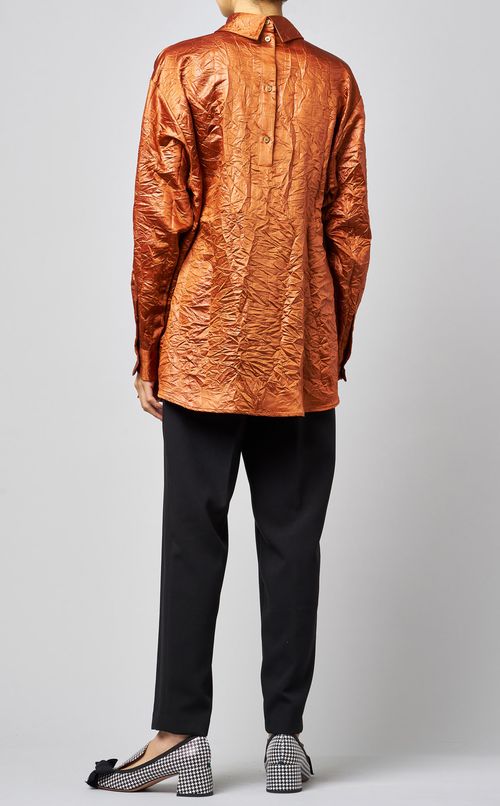 ワッシャーシャツブラウス