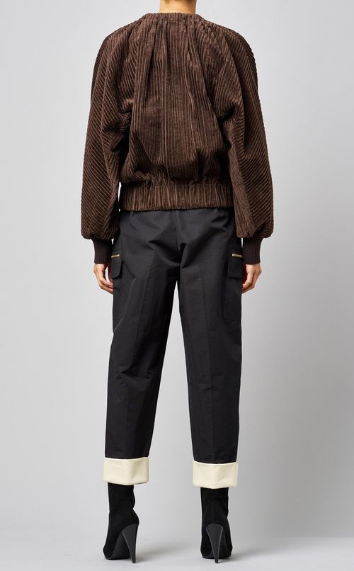 コーデュロイジップブルゾン