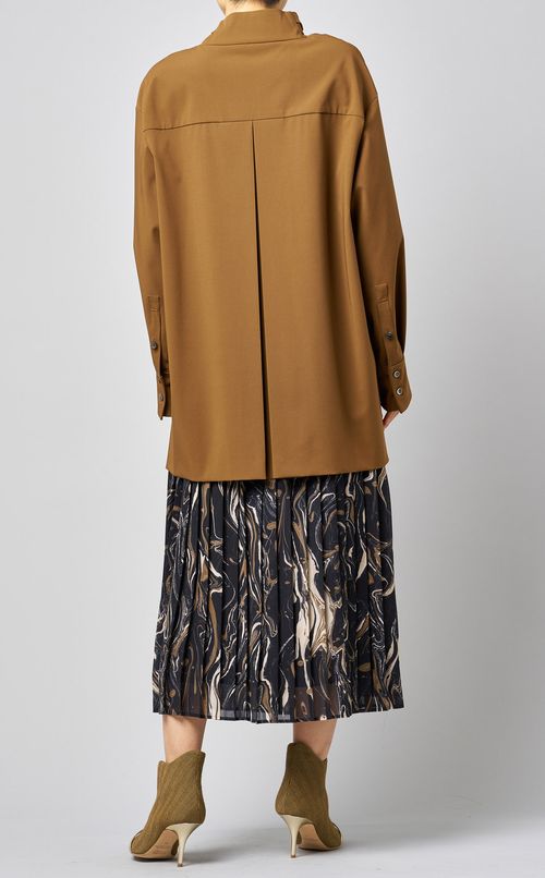 スカーフネックデザインブラウス