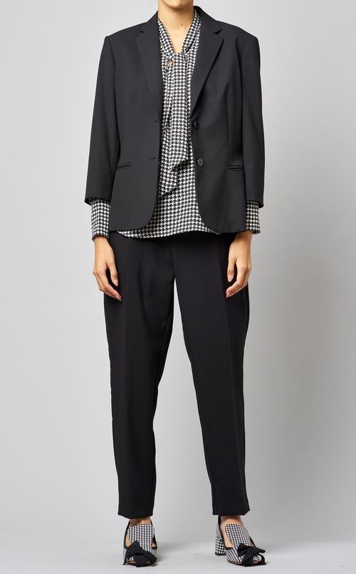 チェックボウタイブラウス