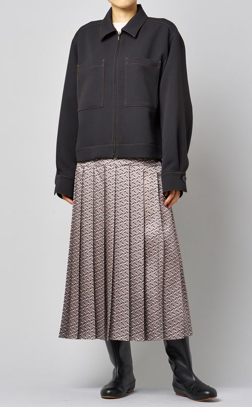 ナチュラルストレッチジップジャケット