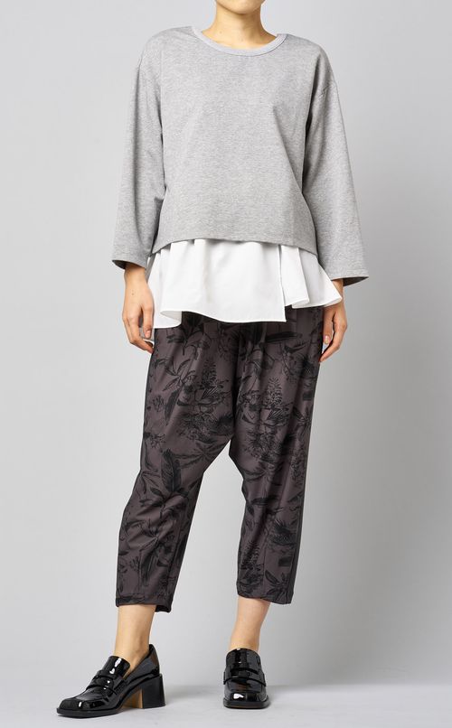 レイヤードヘムギャザートップス