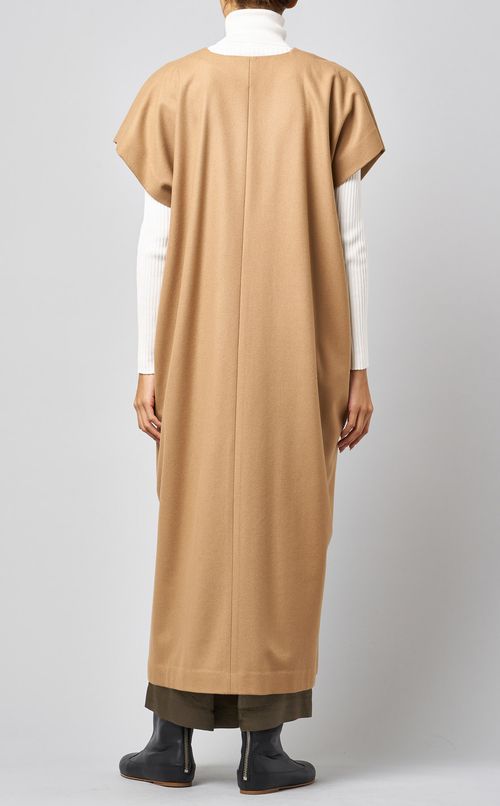 ライトウールVネックワンピース