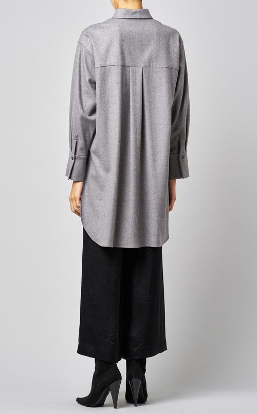 ライトウールボリュームシャツ