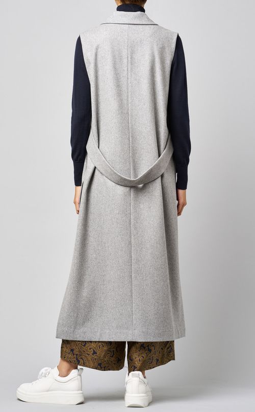 ライトメルトンロングジレ