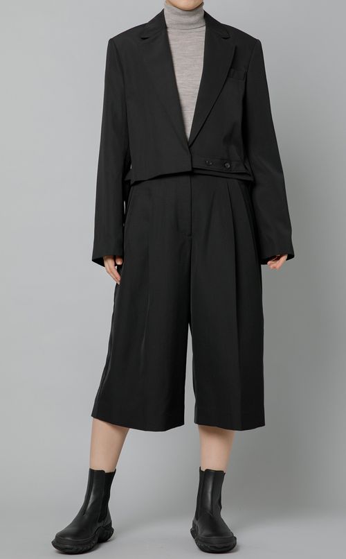 ツータックキュロットパンツ