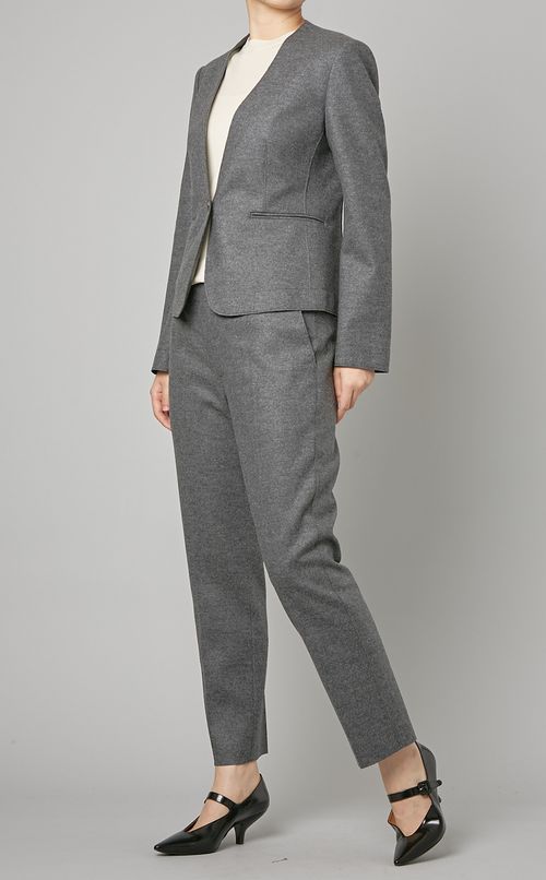 ウールノーカラージャケット