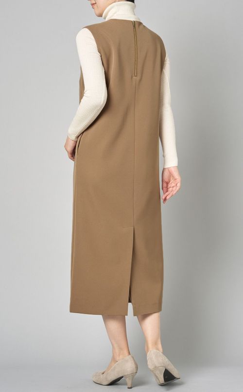 バルキーツイルVネックワンピース