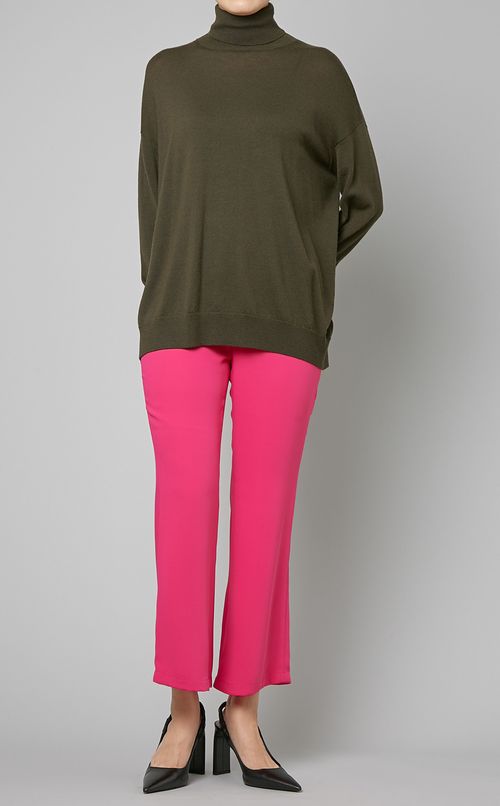 ウールタートルネックニットプルオーバー