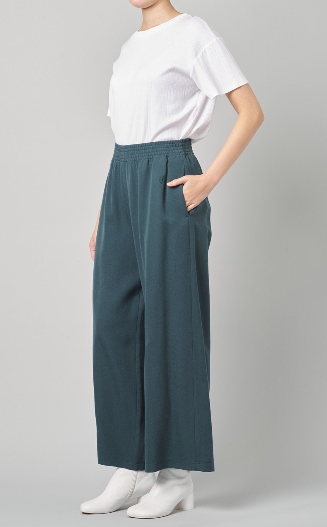 Maison Margiela◇ワイドパンツ/40/ポリエステル/BRD/無地/S51MA0460
