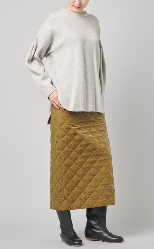 ウール混ニットプルオーバー