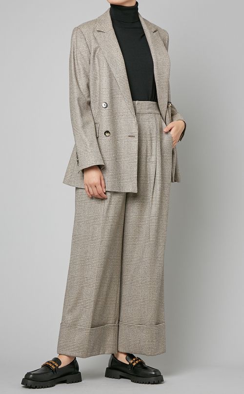 チェックテーラードジャケット