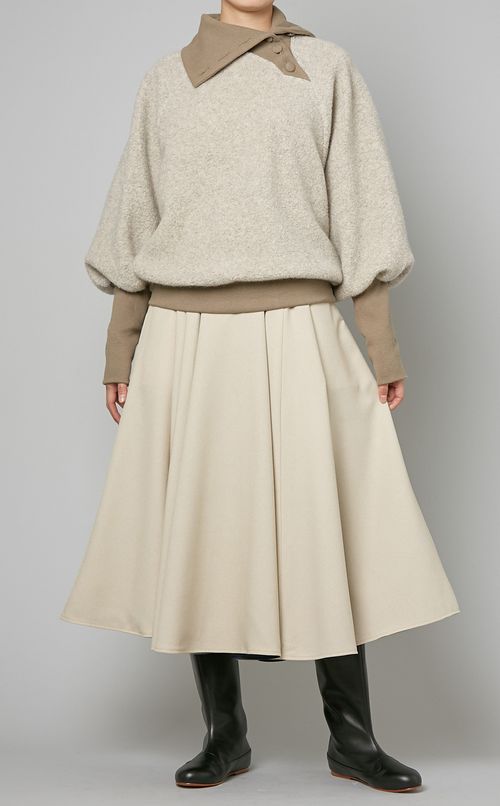 リバーシブルロングスカート