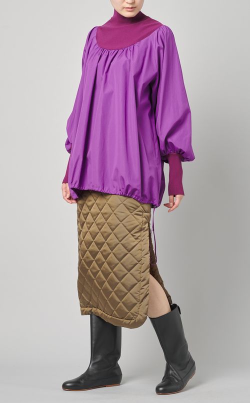 タートルネックカットソープルオーバー